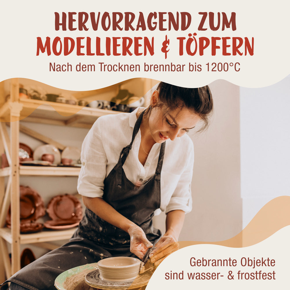 Kreativ-Ton, Geschmeidiger Ton zum Basteln und Gestalten!