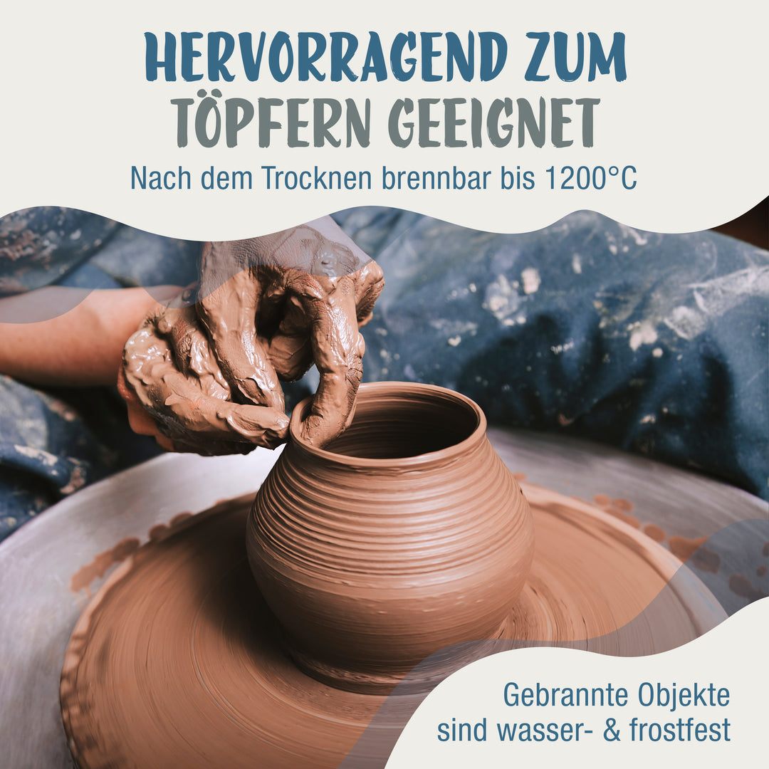 Töpferton, Ton zum Töpfern und Brennen!