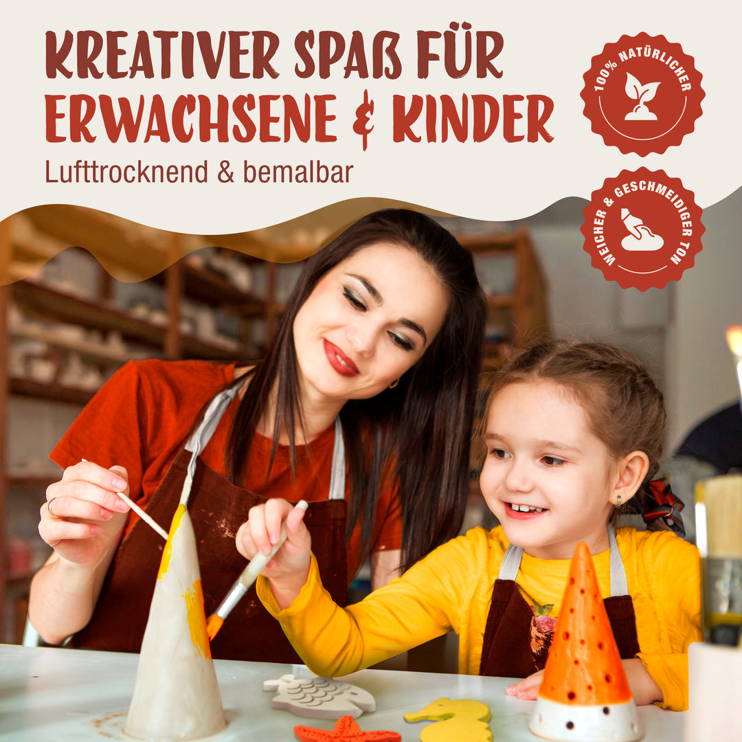 Kreativ-Ton, Geschmeidiger Ton zum Basteln und Gestalten!