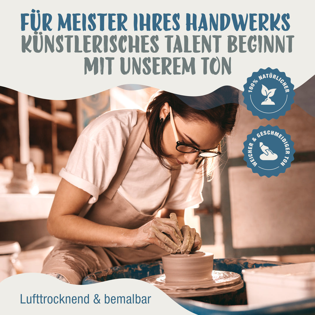 Töpferton, Ton zum Töpfern und Brennen!