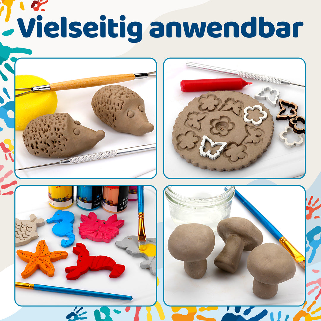 Unser Bastelton ist vielseitig anwendbar