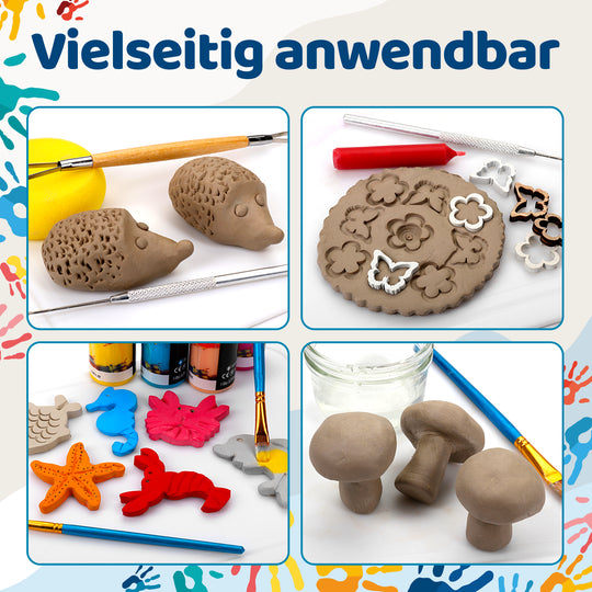 Unser Bastelton ist vielseitig anwendbar