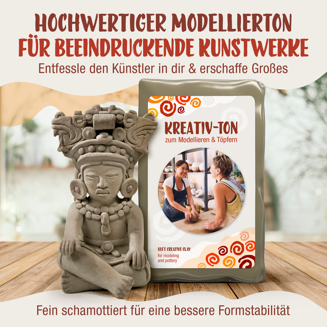 Kreativ-Ton, Geschmeidiger Ton zum Basteln und Gestalten!