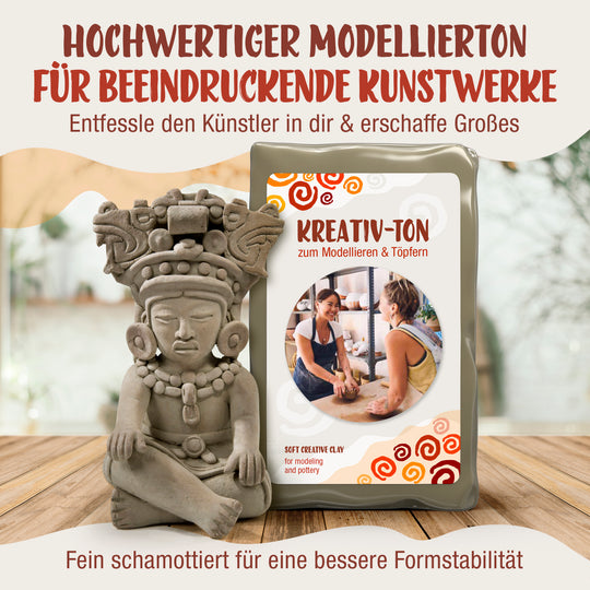 Kreativ-Ton, Geschmeidiger Ton zum Basteln und Gestalten!