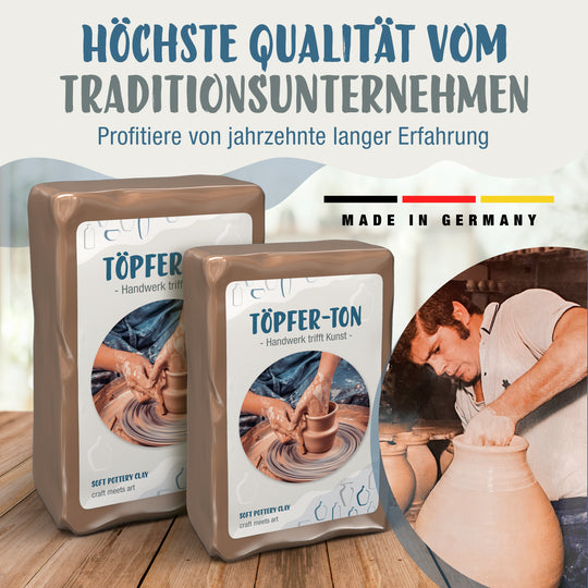 Töpferton, Ton zum Töpfern und Brennen!