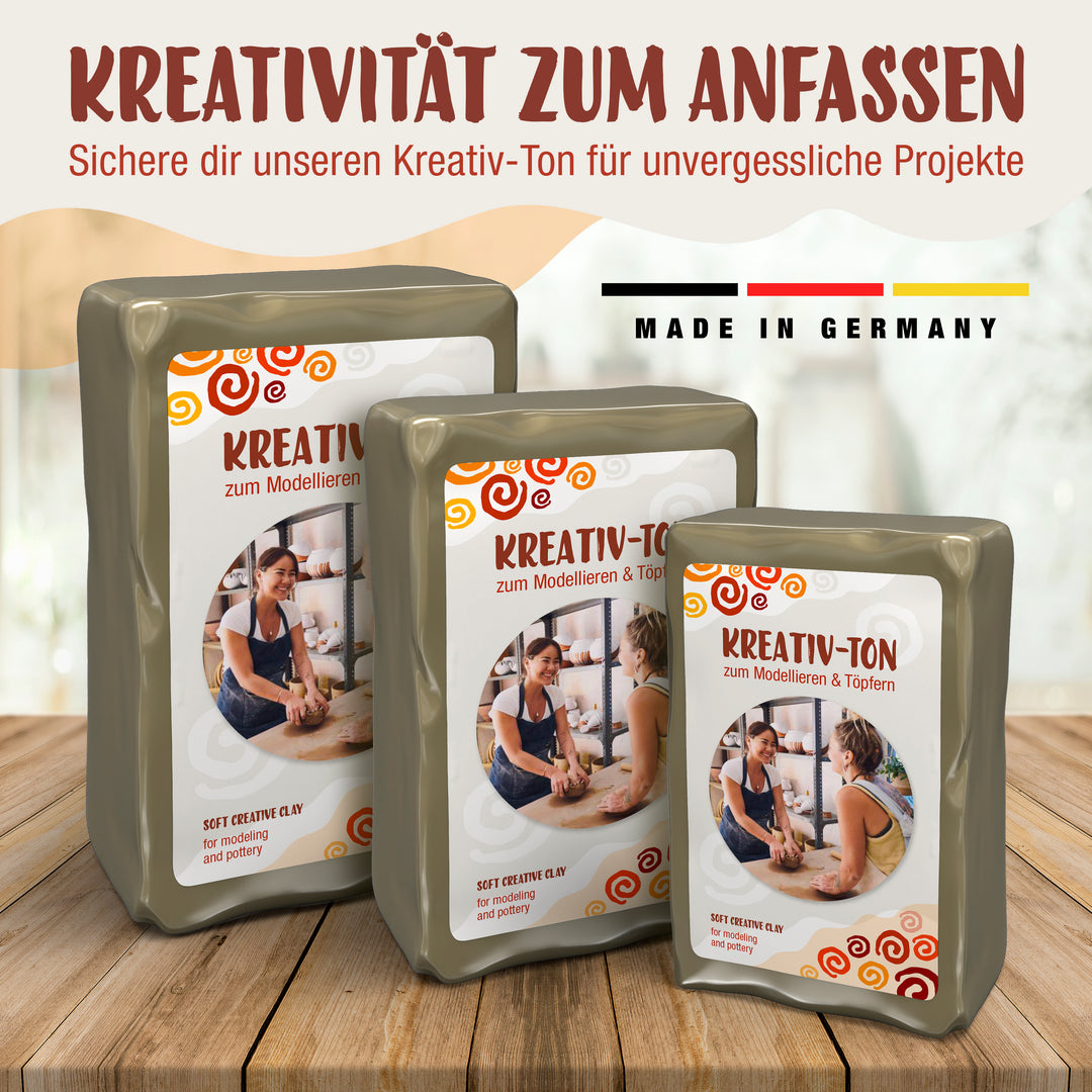 Kreativ-Ton, Geschmeidiger Ton zum Basteln und Gestalten!