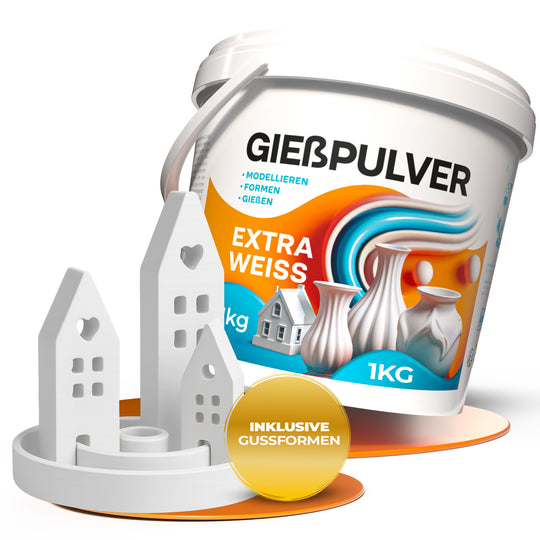 Gießpulver Weihnachts- SET inkl. Silikonformen