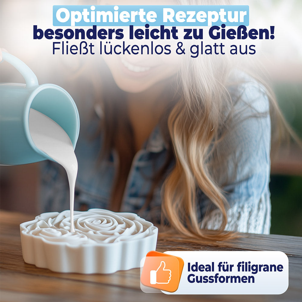 Gießpulver Extra Weiß, Premium Gips zum Gießen