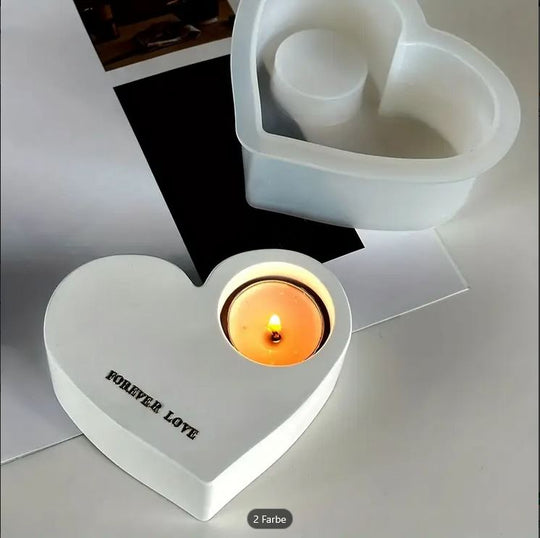 Kerzenform Herz 1 Teelicht