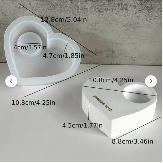 Kerzenform Herz 1 Teelicht