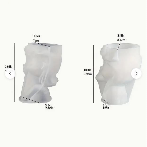 Vase Mädchen 2er Set