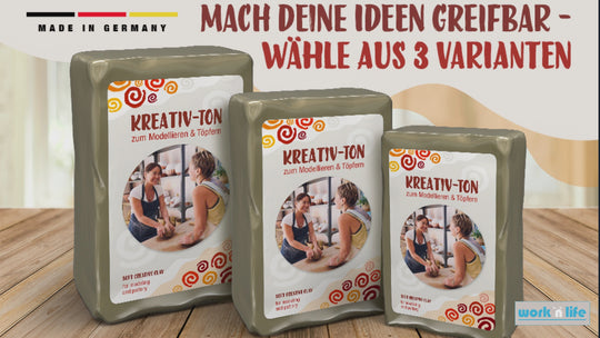 Kreativ-Ton, Geschmeidiger Ton zum Basteln und Gestalten!